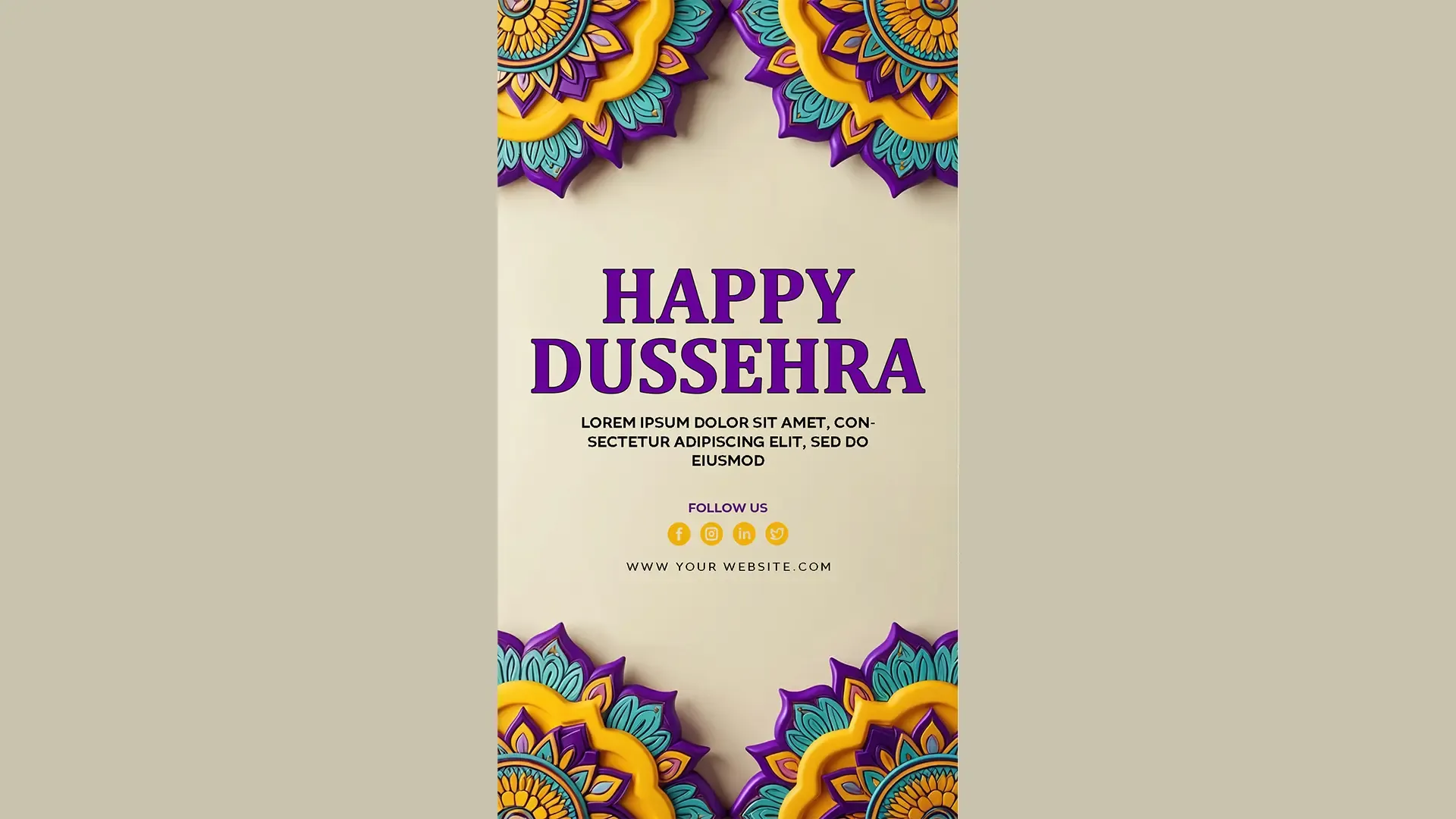 Dussehra Instagram Story PSD Bright and Festive Designs for Celebration